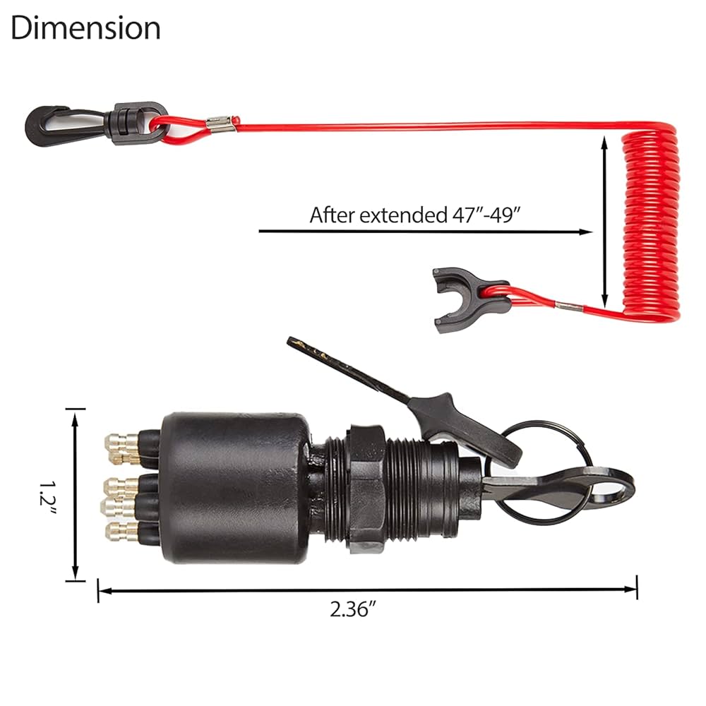 Amazon.com: KALANBAY 175974 5005801 Ignition Switch & Key